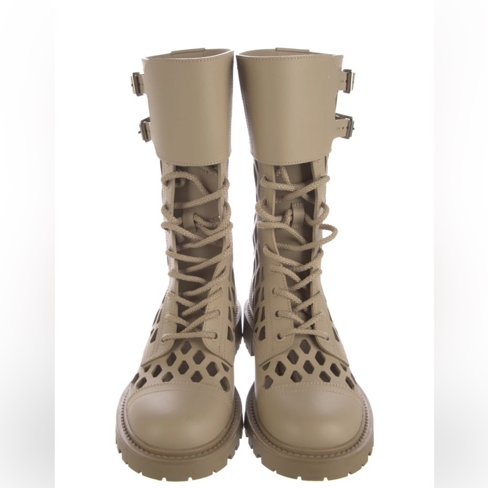 Dior Tan Combat & Moto Boots
